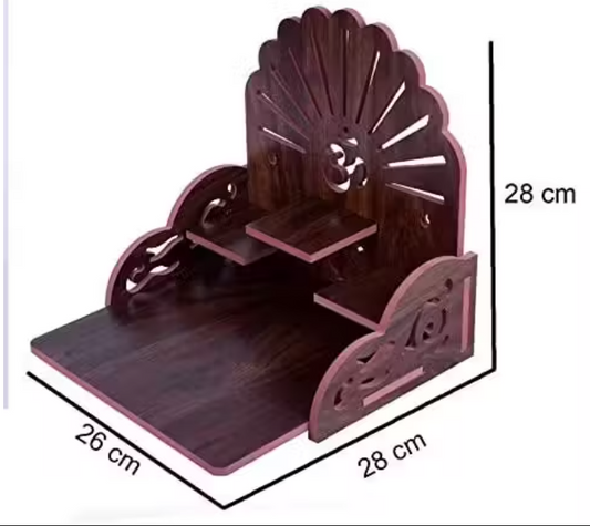 Pooja Vibes Wooden Mandir