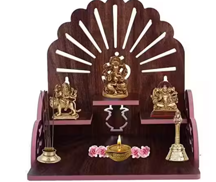 Pooja Vibes Wooden Mandir