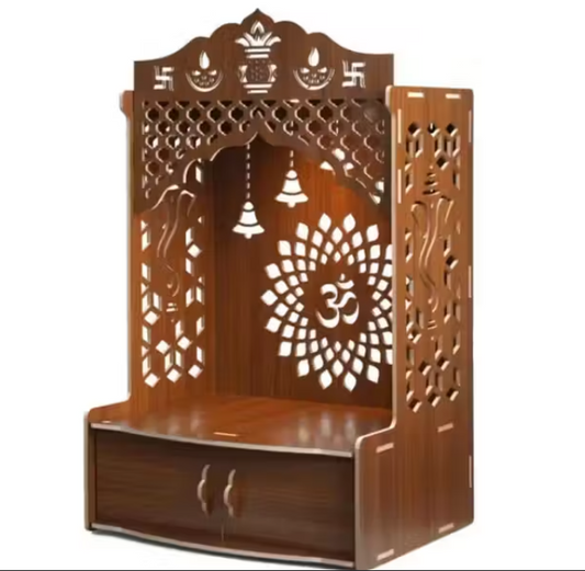 Blessings Nest Wooden Mandir for Home